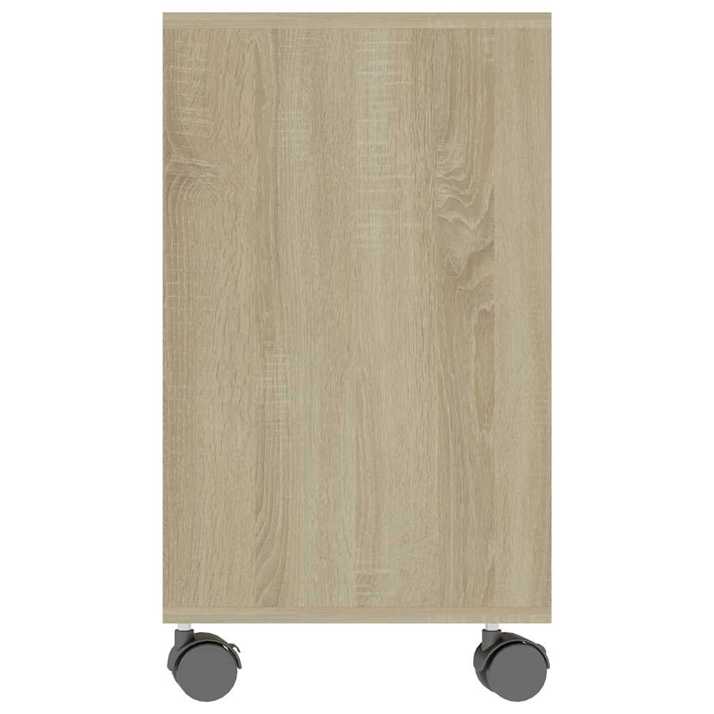 vidaXL Side Table Sonoma Oak 70x35x60.5 cm Engineered Wood 5