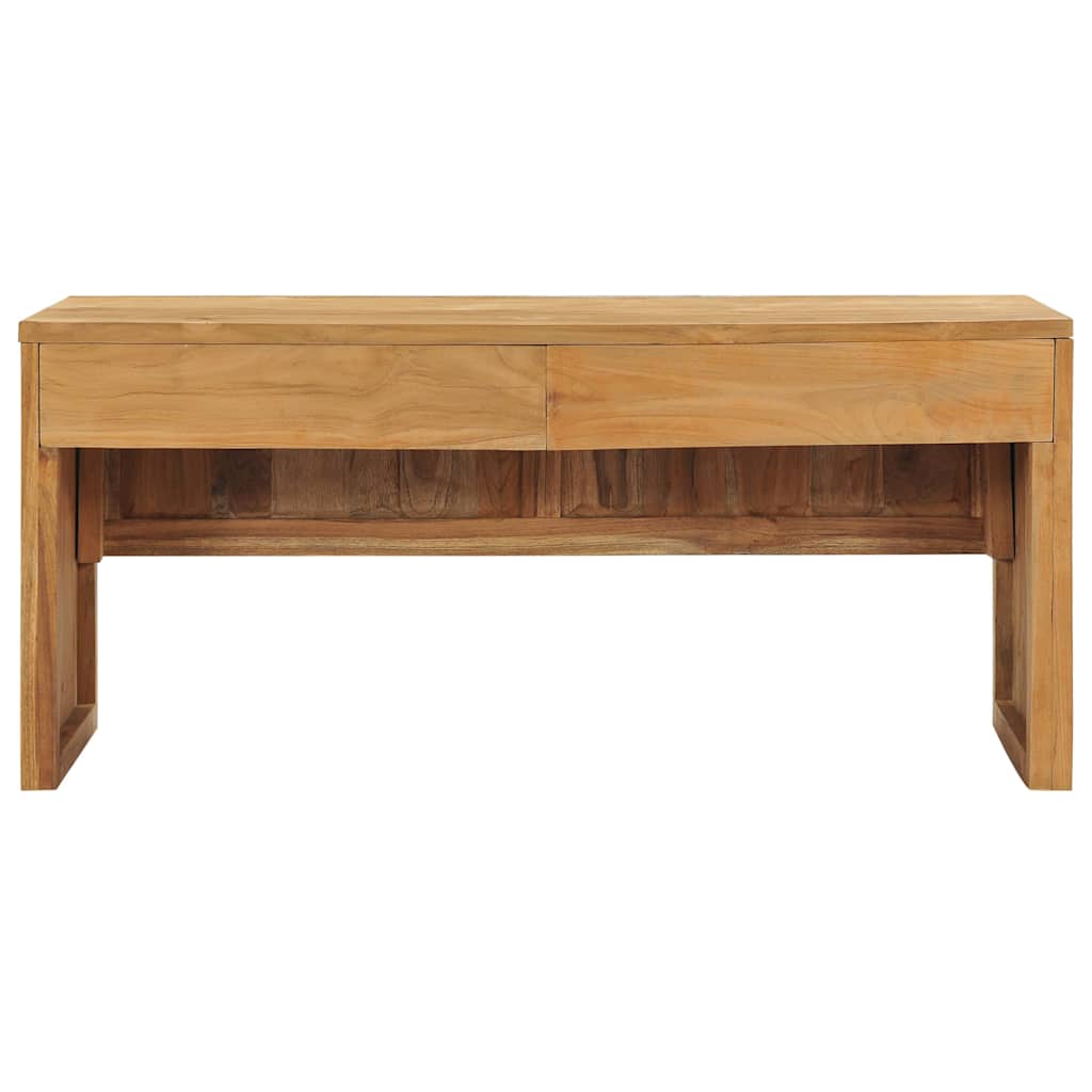 vidaXL TV Cabinet | Natural Teak | Solid Teak Wood | Medium | TV Cabinet 3