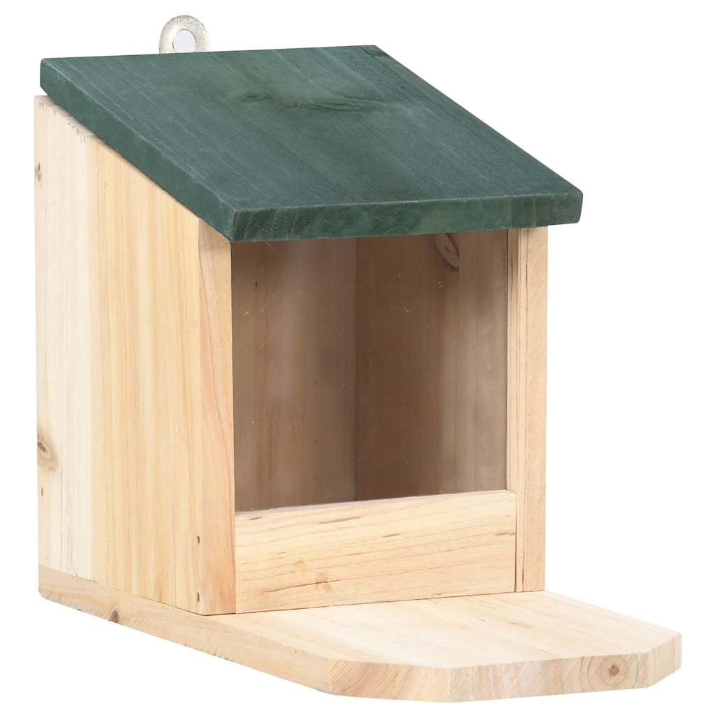vidaXL Squirrel House | Natural Wood | Firwood, PVC | Medium | Tiltable 2