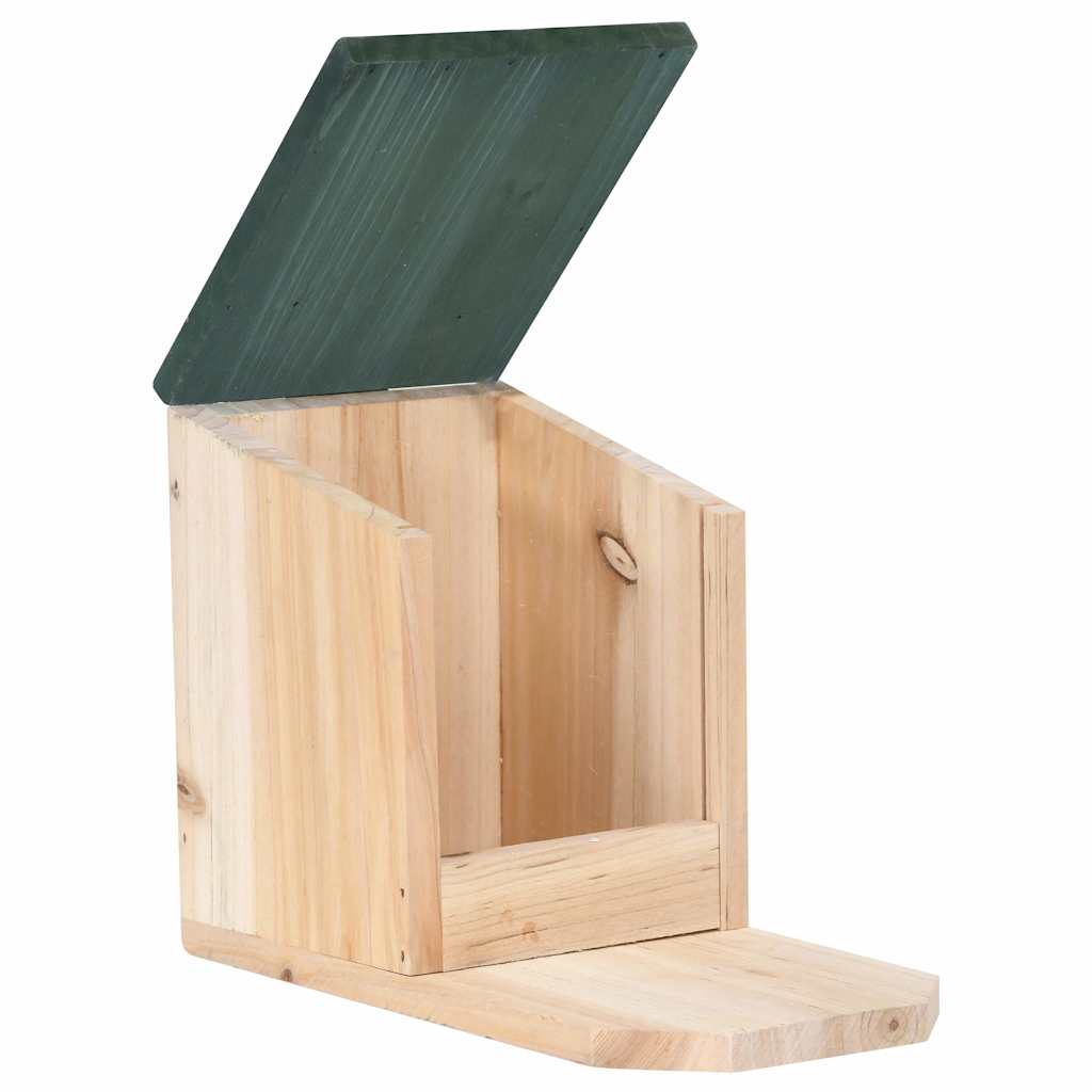 vidaXL Squirrel House | Natural Wood | Firwood, PVC | Medium | Tiltable 3