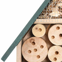 vidaXL Insect Hotel | Natural wood | Firwood, Bamboo | 31 x 10 x 48 cm 5
