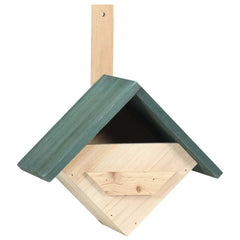 vidaXL Birdhouse | Set of 4 | Green and natural wood | Solid Firwood | Small 2