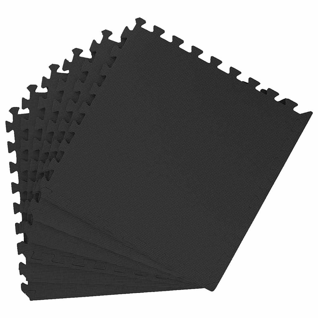 vidaXL Floor Mats 54 pcs 4.86㎡ EVA Foam Black 3