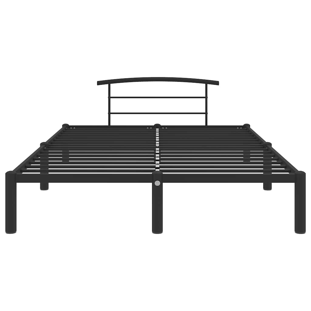Bed Frame without Mattress Metal Black 120 x 200 cm