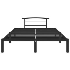 Bed Frame without Mattress Metal Black 120 x 200 cm