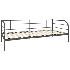 DayBed Frame without Mattress Metal 90x200 cm Grey