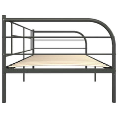 DayBed Frame without Mattress Metal 90x200 cm Grey