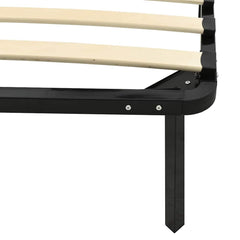 Bed Frame without Mattress Black Metal 90 x 200 cm