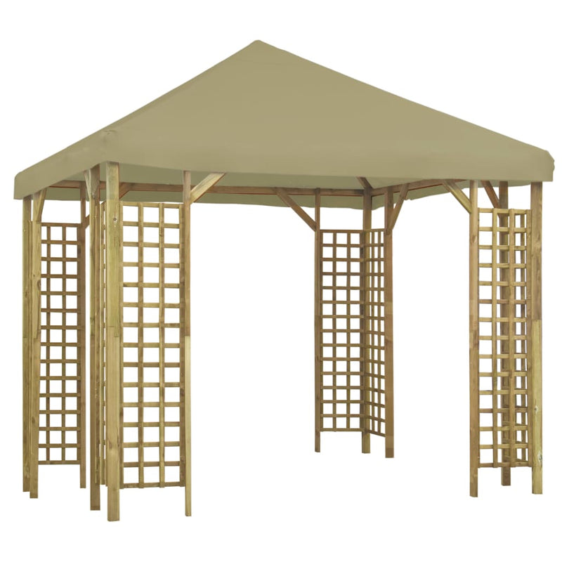 Gazebo 3x3 m Beige