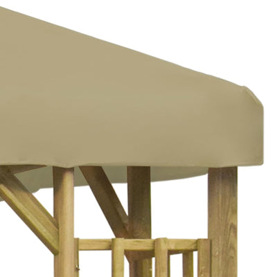 Gazebo 3x3 m Beige