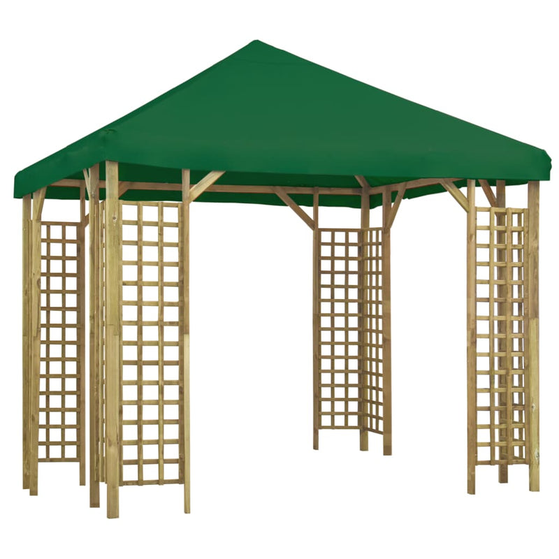 Gazebo 3x3 m Green