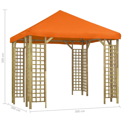 Gazebo 3x3 m Orange