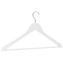 289914 vidaXL 20 pcs Clothes Hanger Set Non-slip White Hardwood 4