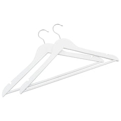 vidaXL Hanger | Set of 50 | White | Hardwood, Metal | Standard | Non-slip 4