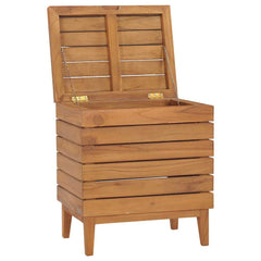 vidaXL Laundry Basket 40x30x45 cm Solid Teak Wood 3