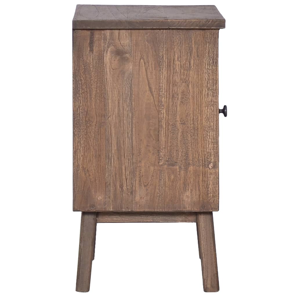 vidaXL Bedside Cabinet 40x30x53 cm Solid Teak Wood 4