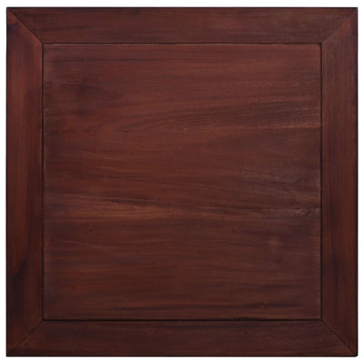 Coffee Table Classical Brown 68x68x30 cm Solid Mahogany Wood