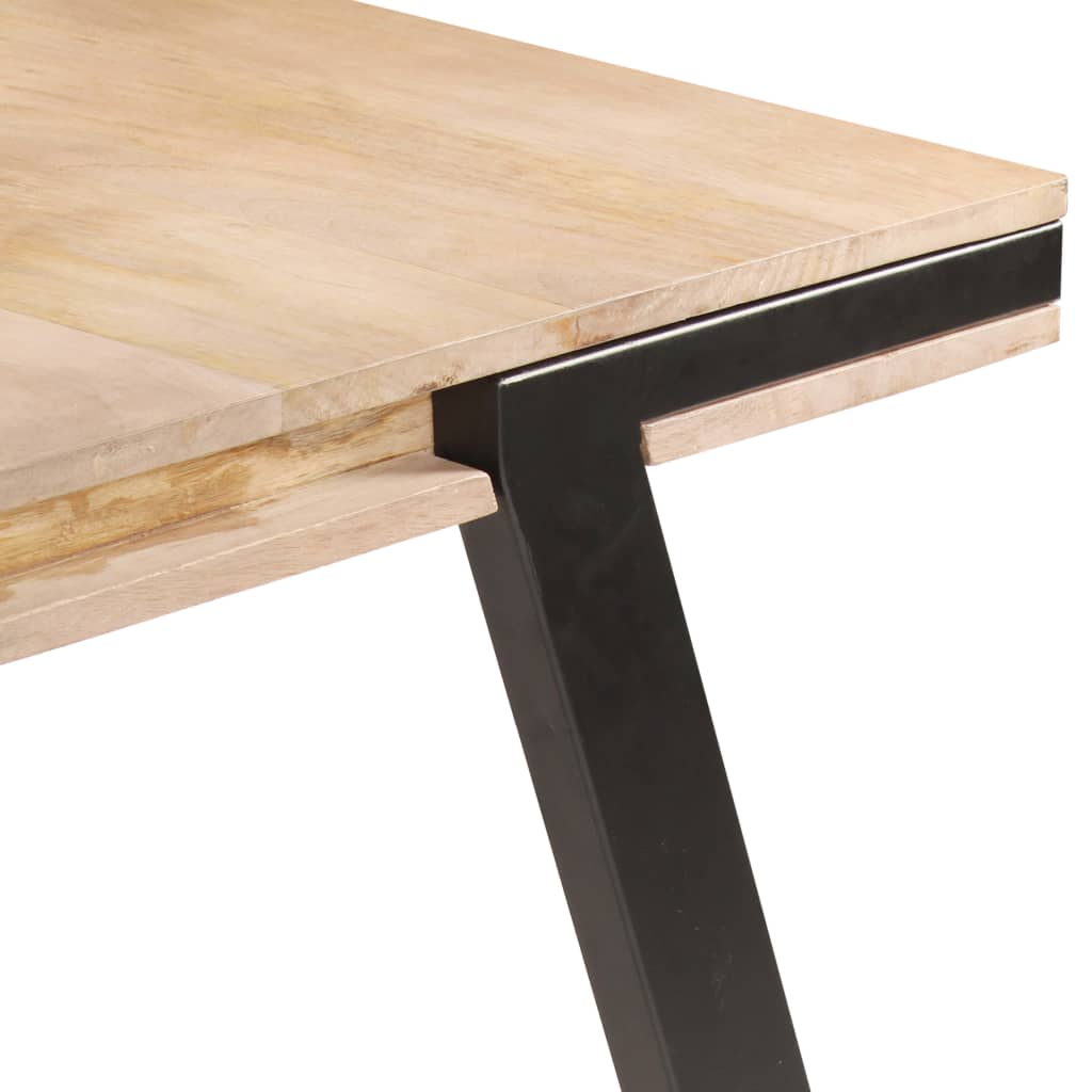 vidaXL Dining Table 180x90x76 cm Solid Mango Wood 4