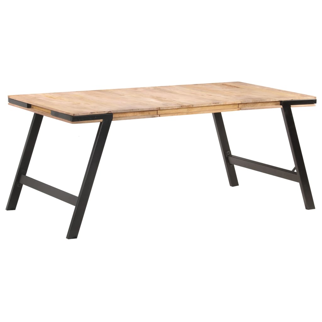 vidaXL Dining Table 180x90x76 cm Solid Mango Wood 6