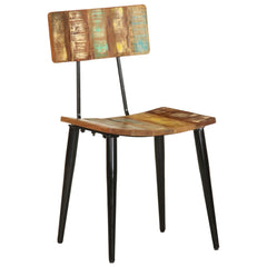 vidaXL Dining Chairs 2 pcs Solid Reclaimed Wood 3