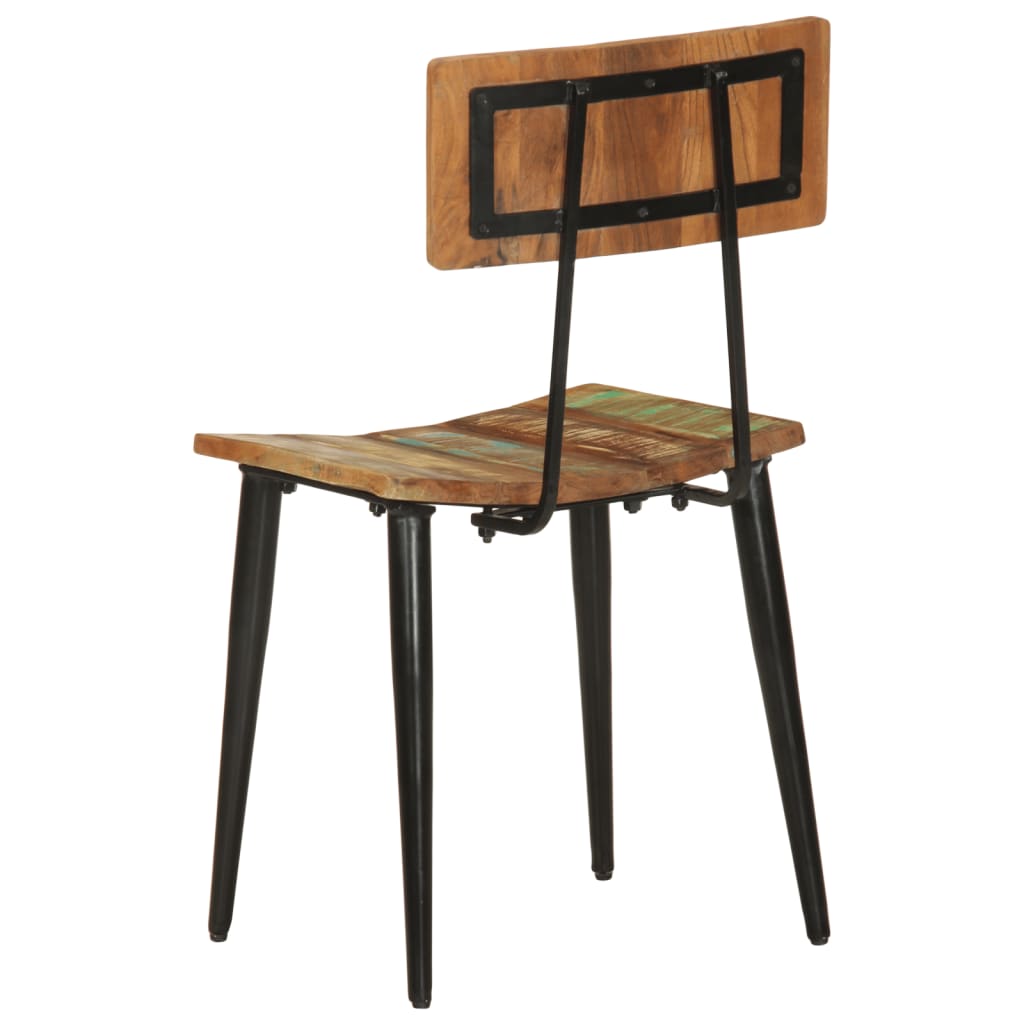 vidaXL Dining Chairs 2 pcs Solid Reclaimed Wood 6