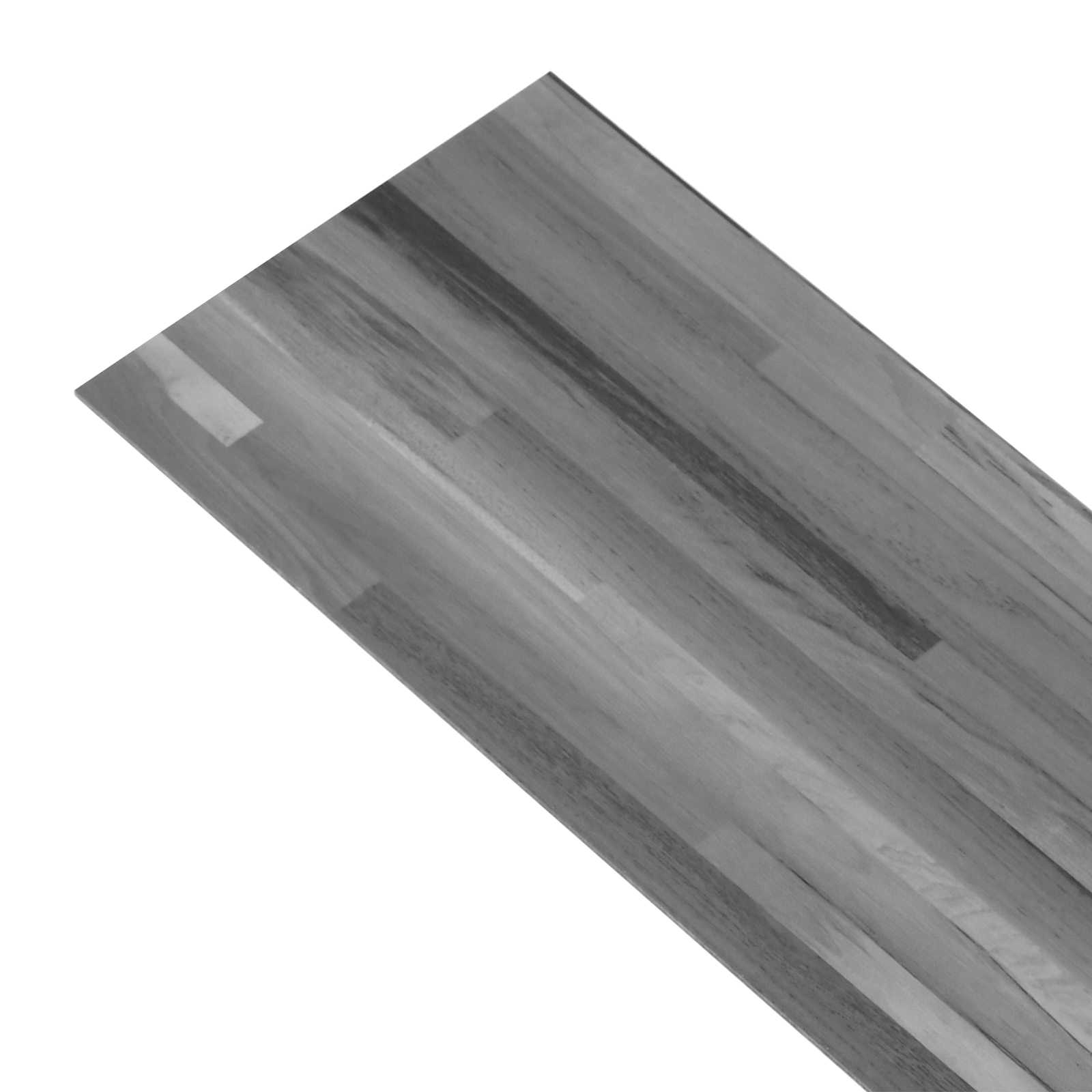 vidaXL Flooring Planks Striped grey 5.02 m² 36 pcs PVC 3