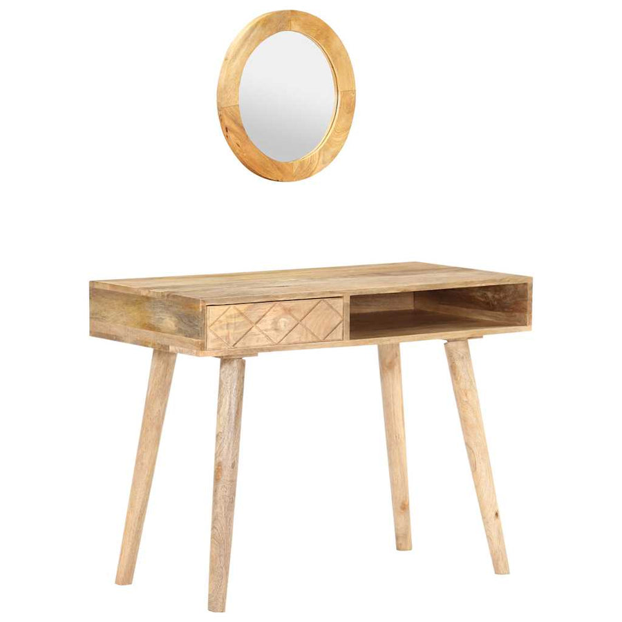 vidaXL Dressing Table 100x50x76 cm Solid Mango Wood 1