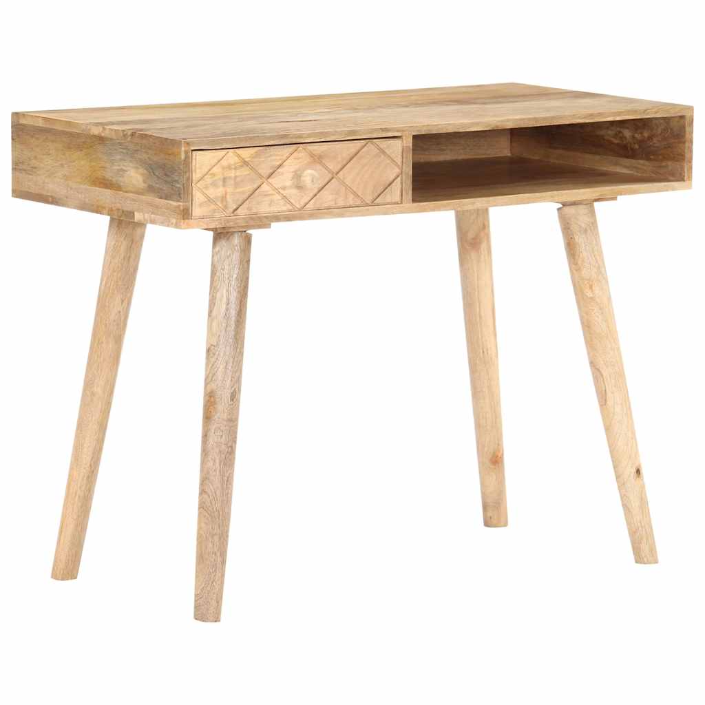vidaXL Dressing Table 100x50x76 cm Solid Mango Wood 2