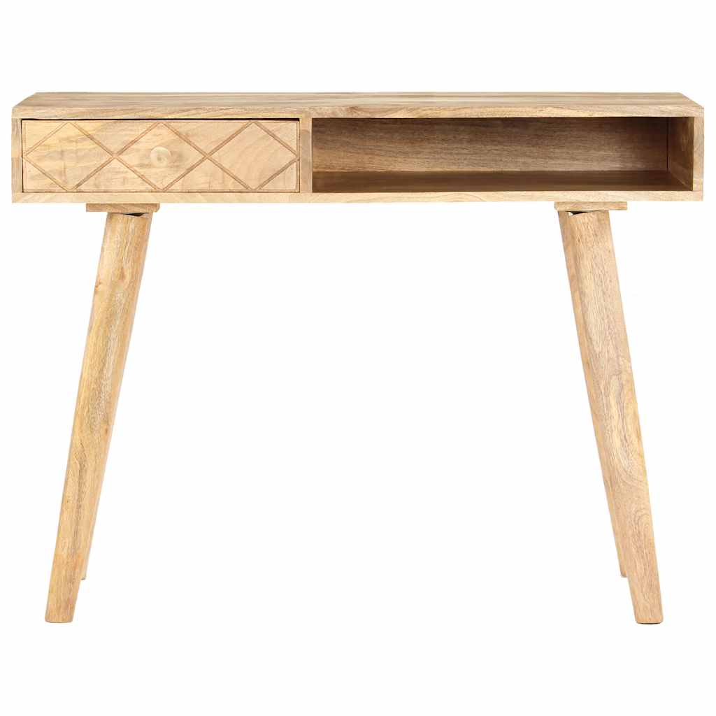 vidaXL Dressing Table 100x50x76 cm Solid Mango Wood 3