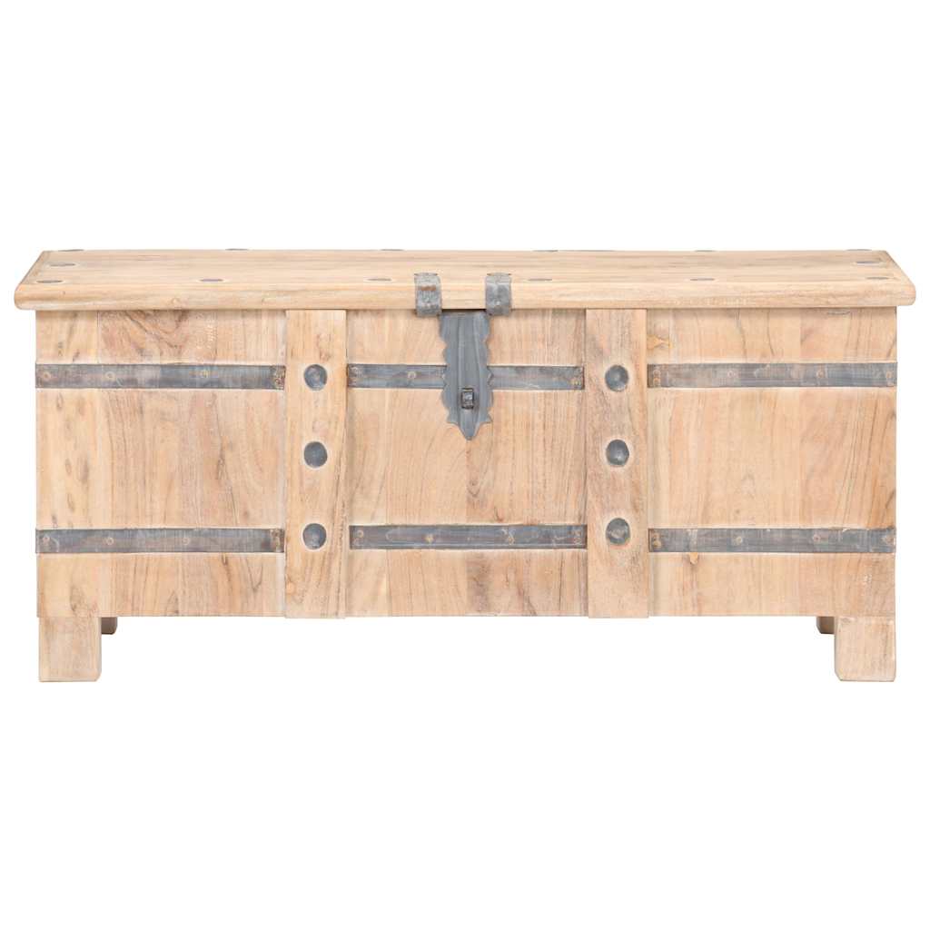 Chest 90x40x40 cm Solid Acacia Wood Light brown