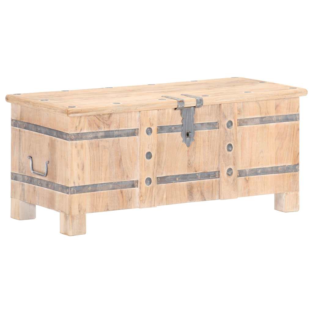 Chest 90x40x40 cm Solid Acacia Wood Light brown
