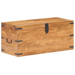 Chest 40x40x40 cm Solid Acacia Wood Dark brown 90 cm