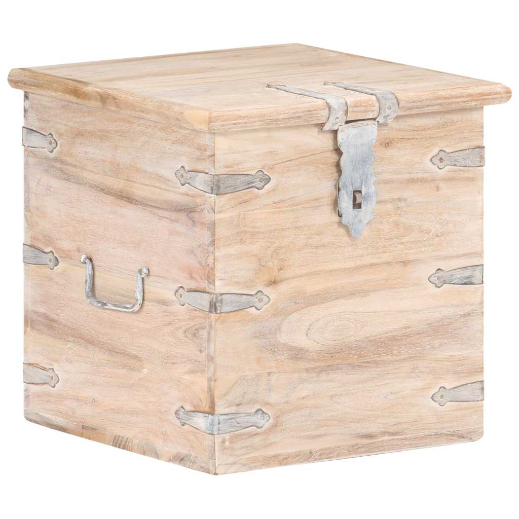 Chest 40x40x40 cm Solid Acacia Wood Light brown