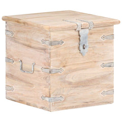 Chest 40x40x40 cm Solid Acacia Wood Light brown