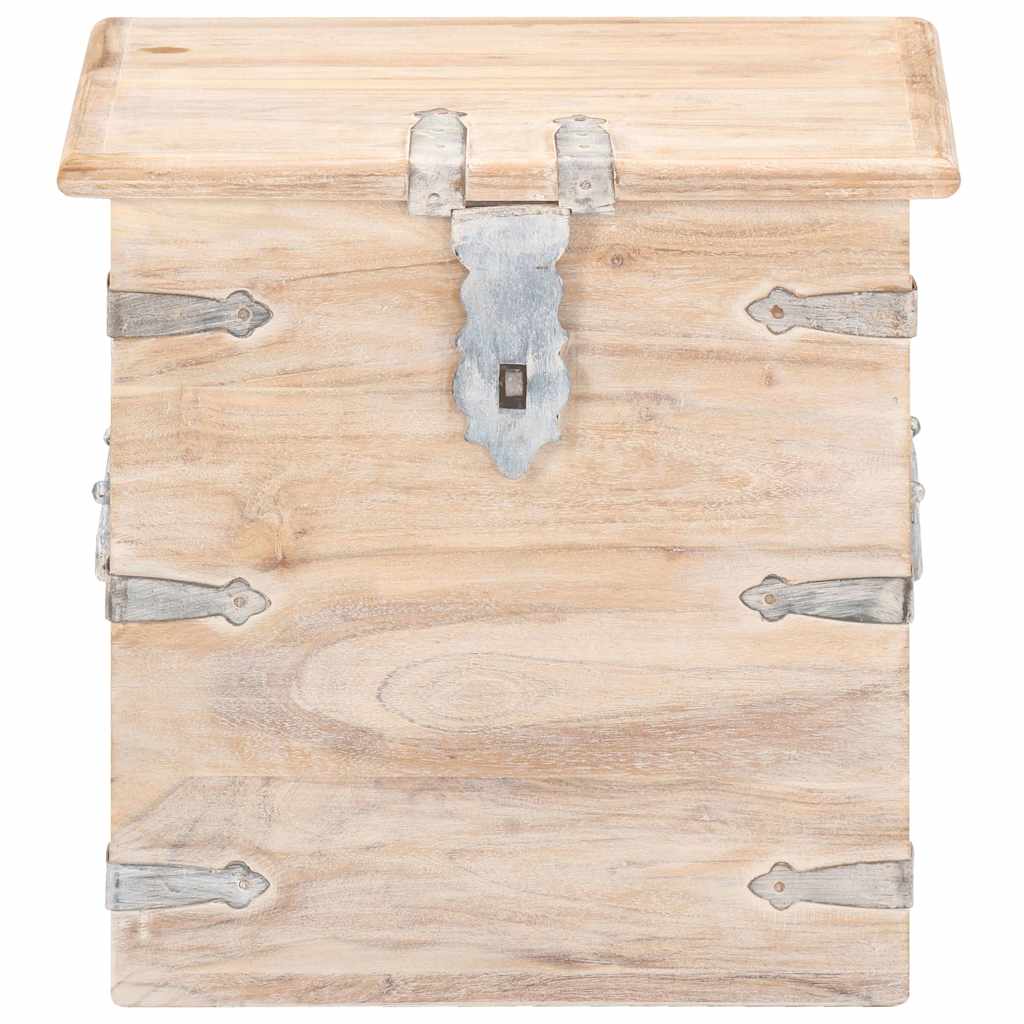 Chest 40x40x40 cm Solid Acacia Wood Light brown