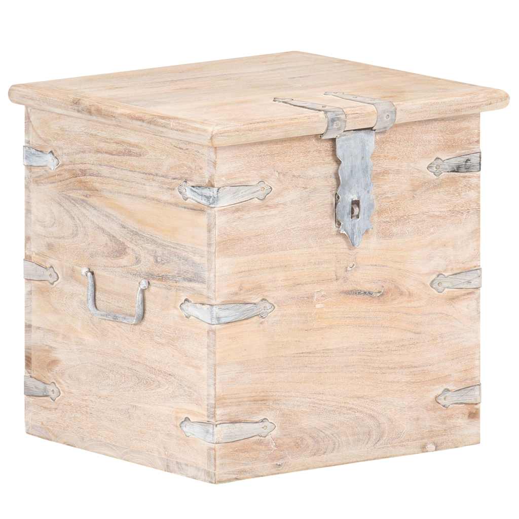 Chest 40x40x40 cm Solid Acacia Wood Light brown