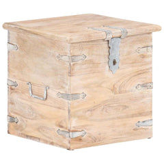Chest 40x40x40 cm Solid Acacia Wood Light brown