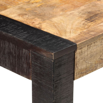 Dining Table 120x60x76 cm Solid Rough Mango Wood