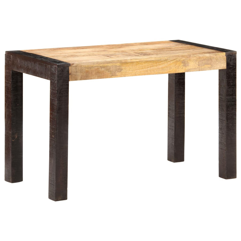 Dining Table 120x60x76 cm Solid Rough Mango Wood