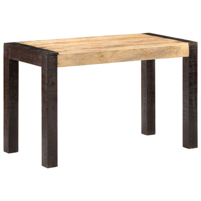 Dining Table 120x60x76 cm Solid Rough Mango Wood