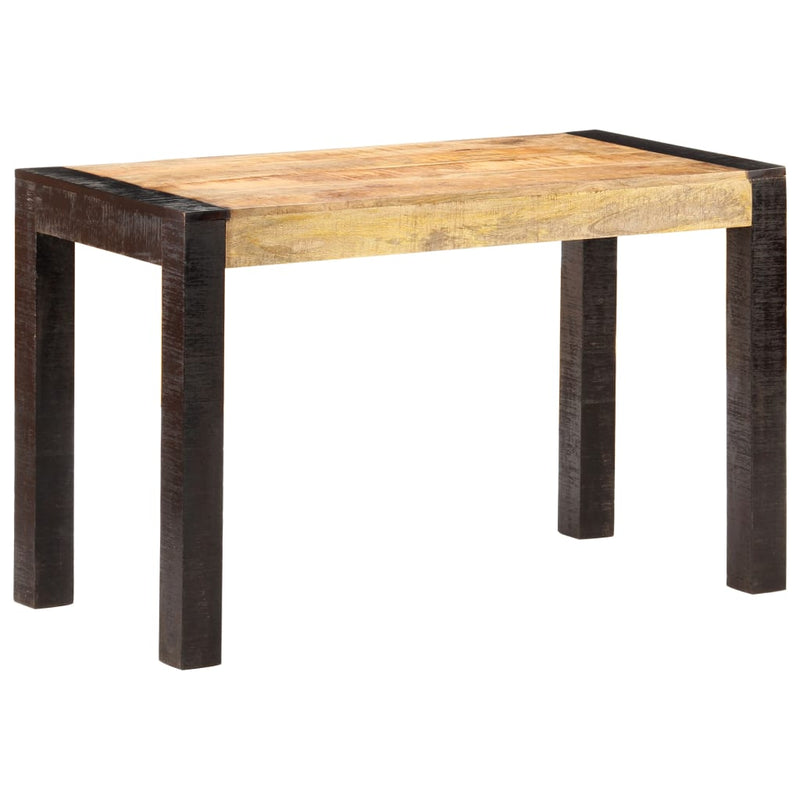 Dining Table 120x60x76 cm Solid Rough Mango Wood