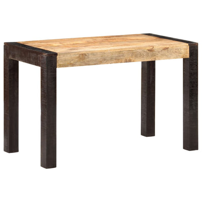 Dining Table 120x60x76 cm Solid Rough Mango Wood