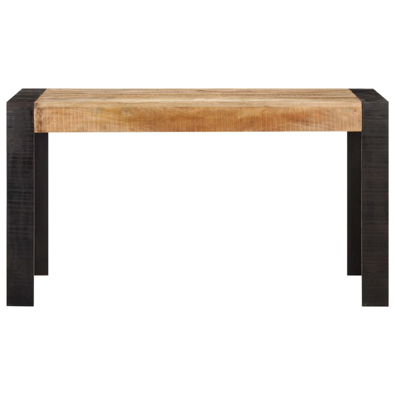 Dining Table 140x70x76 cm Solid Rough Mango Wood