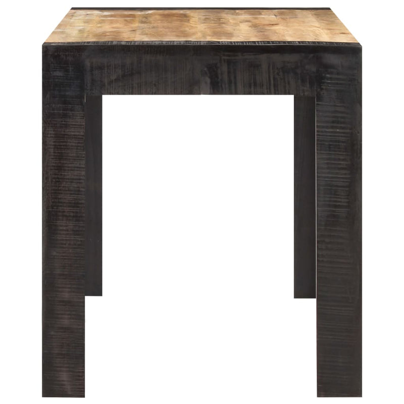 Dining Table 140x70x76 cm Solid Rough Mango Wood