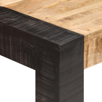 Dining Table 140x70x76 cm Solid Rough Mango Wood