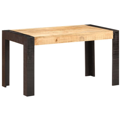 Dining Table 140x70x76 cm Solid Rough Mango Wood