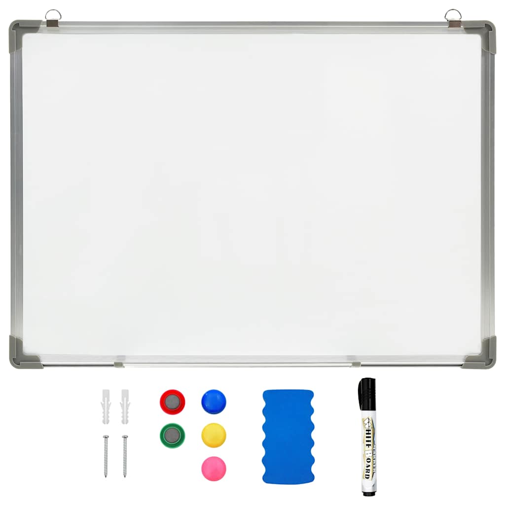 vidaXL Magnetic Dry-erase Whiteboard White 90x60 cm Steel 1