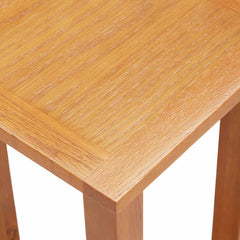 vidaXL Side Table | Natural Oak | Solid Oak Wood | Compact | Simplistic 4