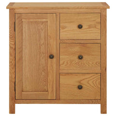 289188 vidaXL Cupboard 70x35x75 cm Solid Oak Wood 2