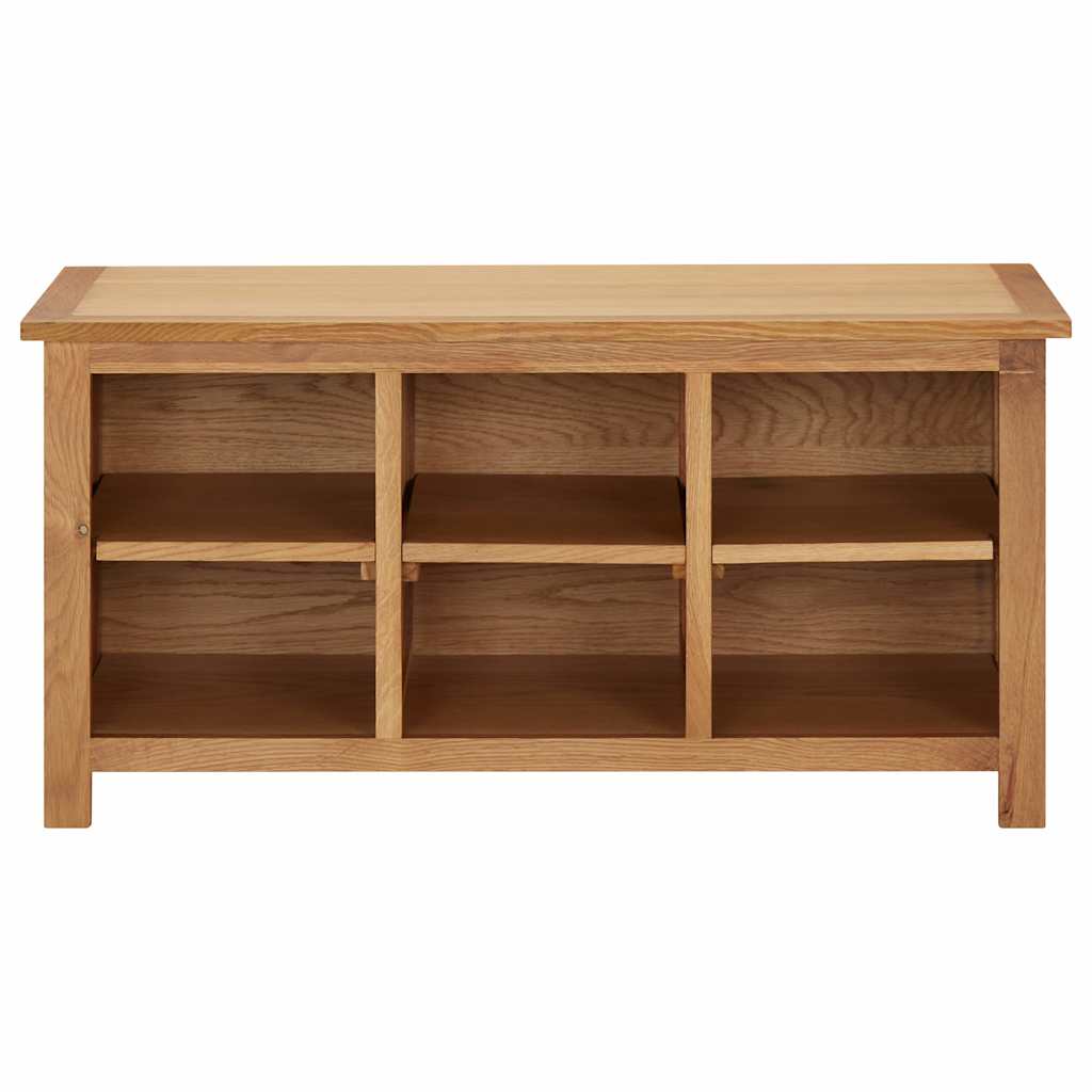 vidaXL Shoe Rack | Natural Oak | Solid Oak Wood, MDF | Medium | Shoe Rack 2